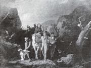 George Caleb Bingham Daniel Boone fuhrt eine Gruppe von Pionieren USA oil painting artist
